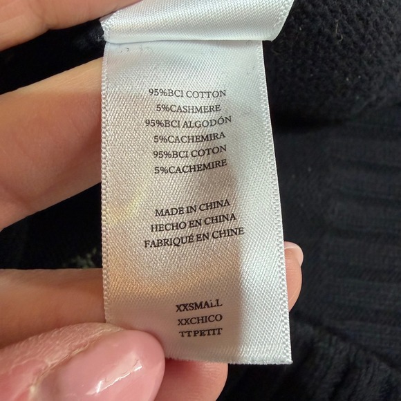 Rails Perci Leopard Sweater XXS Black Cotton Cashmere Jagged Tiger Colorful - Picture 5 of 8